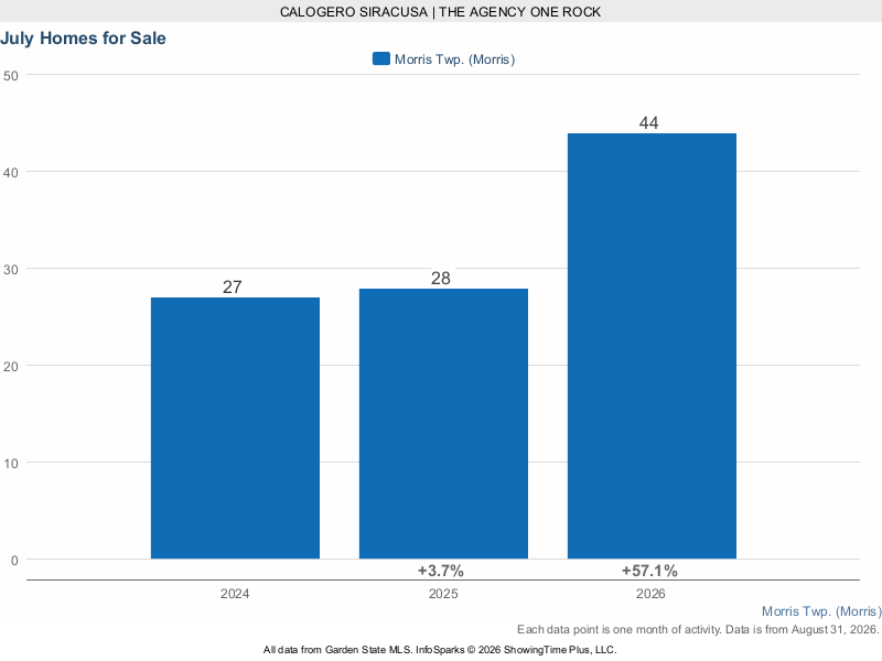 Morris Township July homes for sale 2024 through 2026